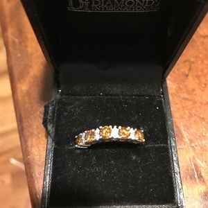 Beautiful champagne/ brown Diamond Ring